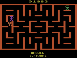 Malagai title screen for Atari 2600